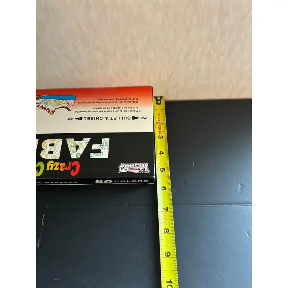 Title: U.S. Art Supply Crazy Colors Fabric Markers - 40 Dual Tip Colors Set